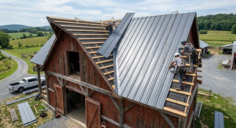 Barn Roof Construction in Sumner County, TN