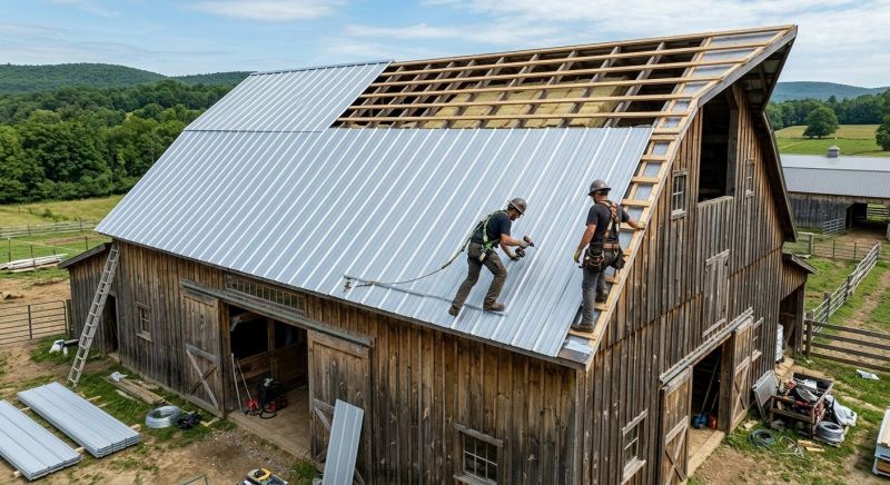 Barn Roof Installation in Sumner County, TN